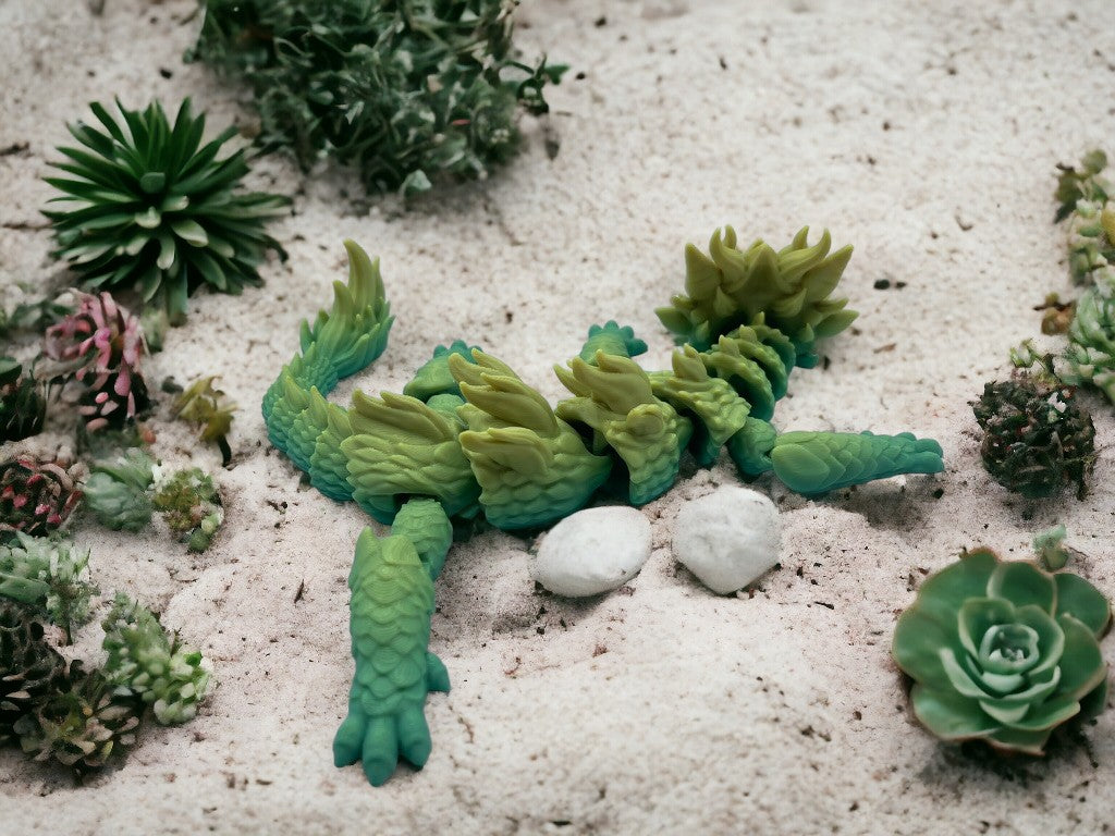 Articulated Baby Dragon Figurine, Poseable Fantasy Creature Collectible