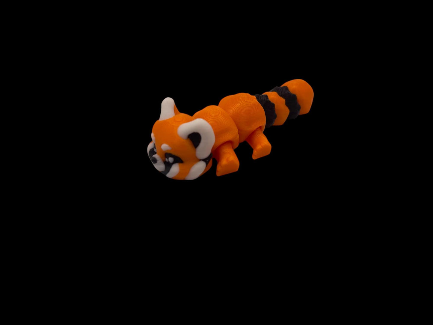 3D Printed FlexiPet Red Panda Toy - Articulated Cute Desk Decor - Flexible Animal Gift