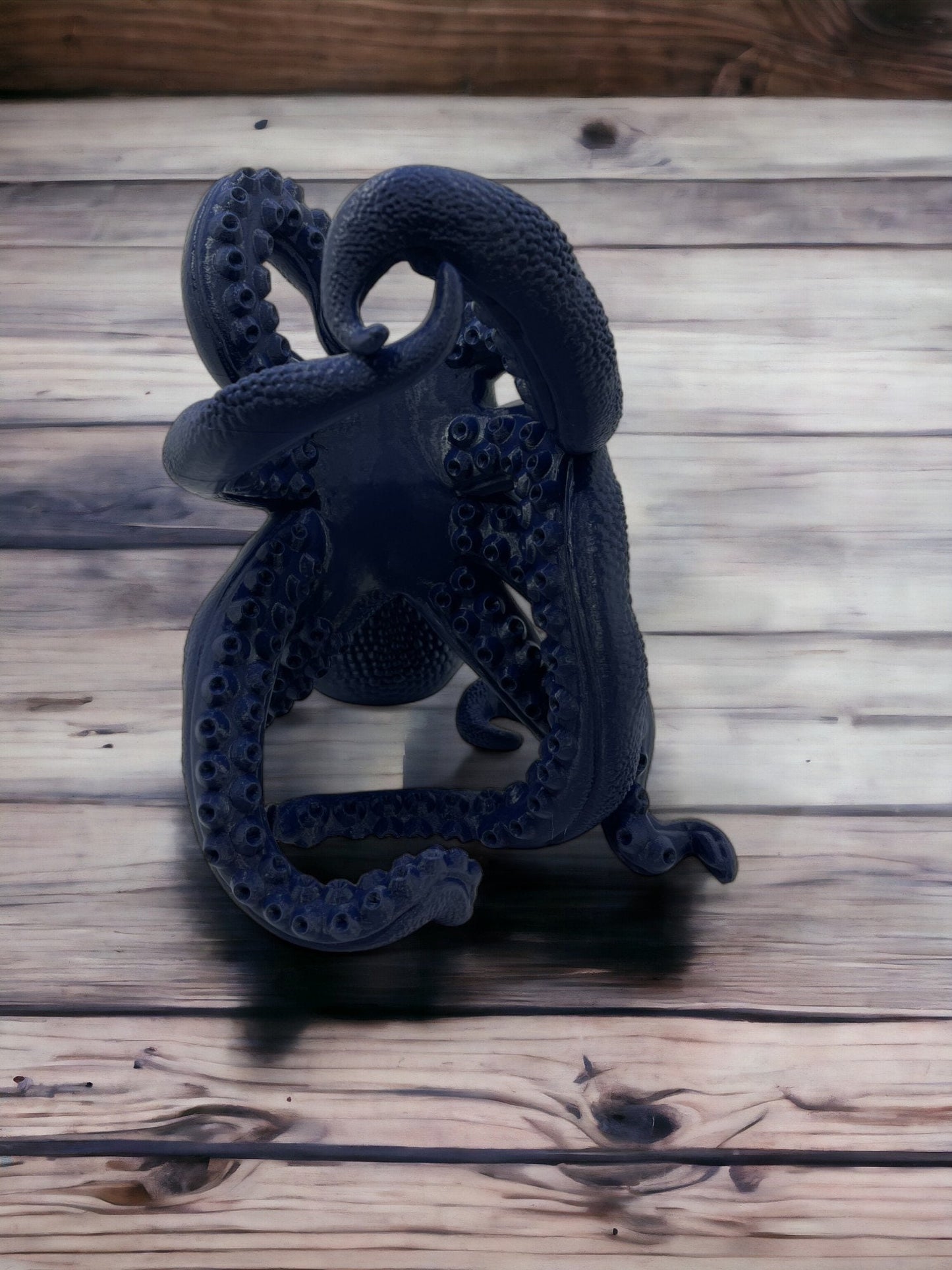 Unique 3D Printed Octopus Wine Holder - Nautical Kitchen Decor, Ocean Themed Bottle Display